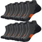 Men's Socks | Breathable Cotton-Blend & Moisture-Wicking | Pack of 12