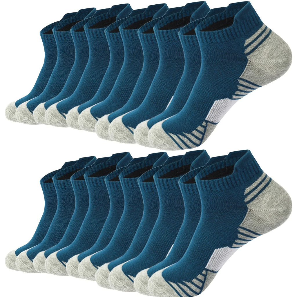 Men's Socks | Breathable Cotton-Blend & Moisture-Wicking | Pack of 12