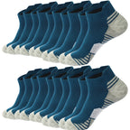 Men's Socks | Breathable Cotton-Blend & Moisture-Wicking | Pack of 12