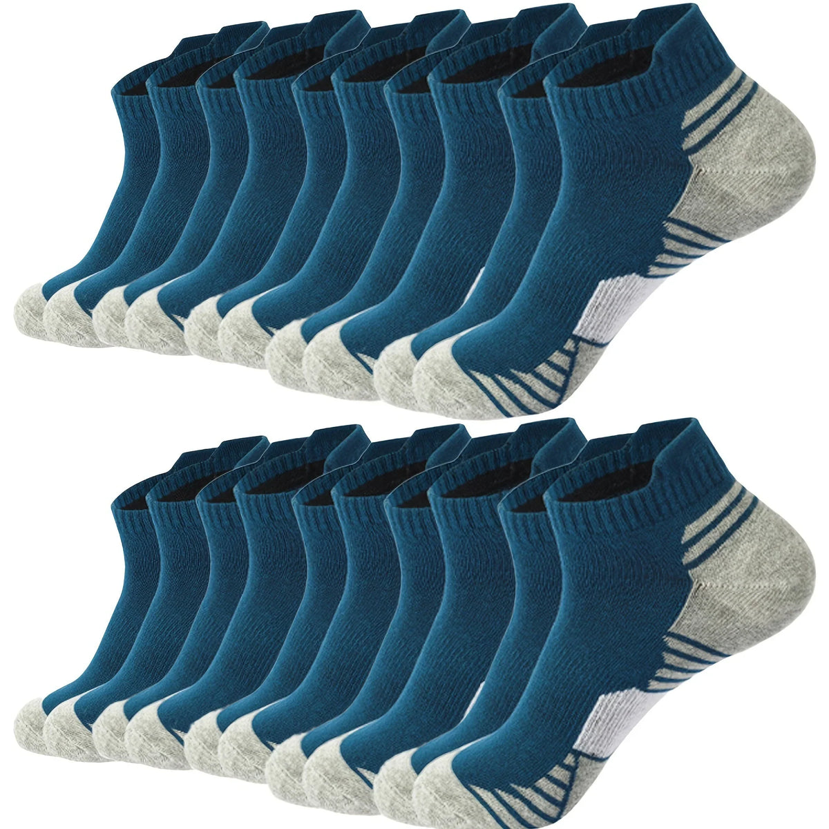Men's Socks | Breathable Cotton-Blend & Moisture-Wicking | Pack of 12