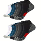 Men's Socks | Breathable Cotton-Blend & Moisture-Wicking | Pack of 12