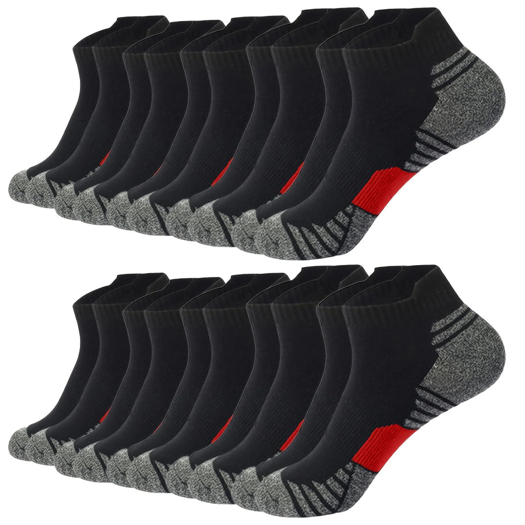 Men's Socks | Breathable Cotton-Blend & Moisture-Wicking | Pack of 12