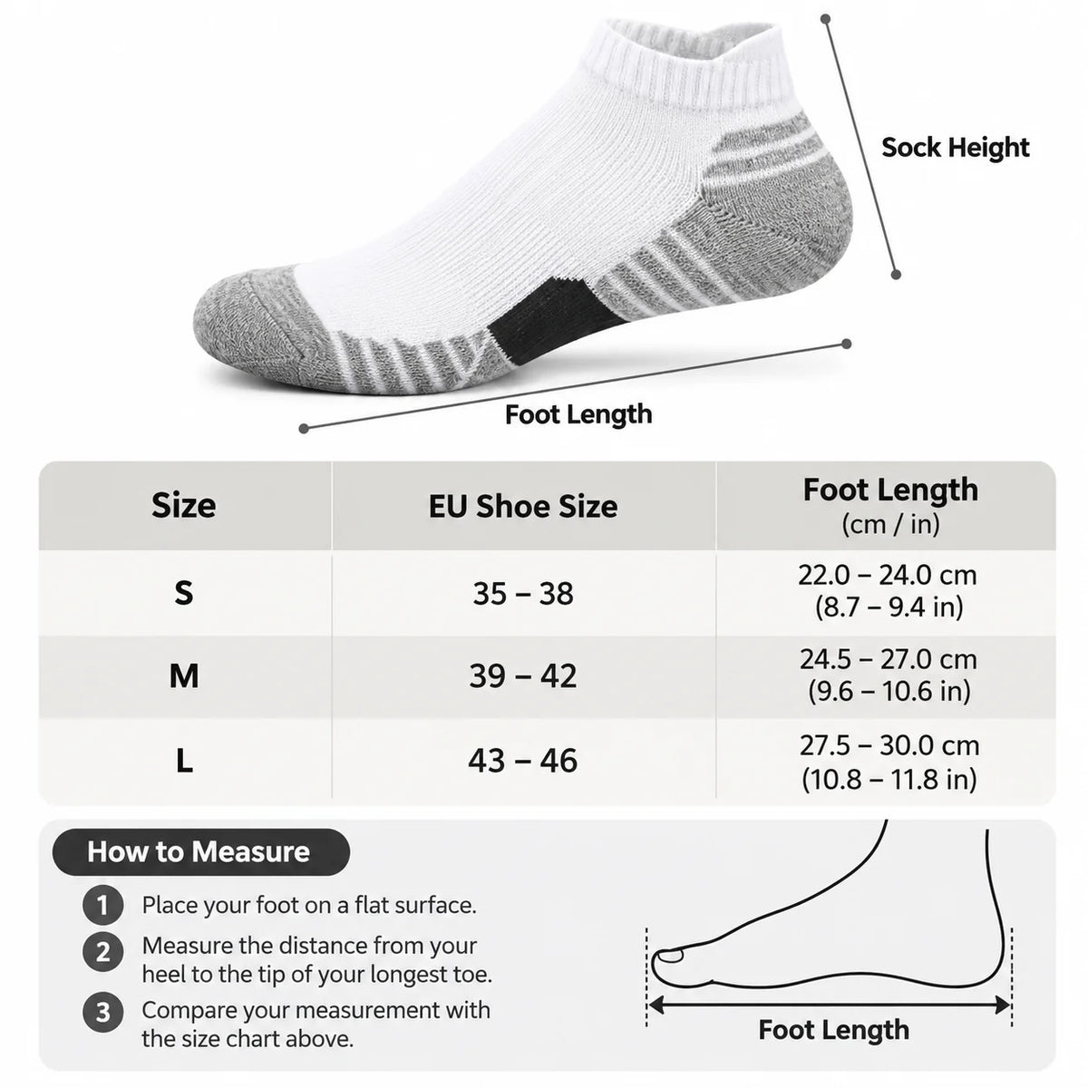 Men's Socks | Breathable Cotton-Blend & Moisture-Wicking | Pack of 12
