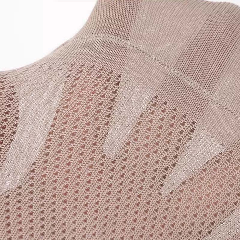 Mesh Socks | Moisture-Wicking, Antibacterial & Non-Slip Silicone Cuff | Plus Size