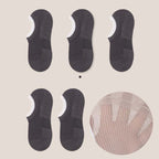 Mesh Socks | Moisture-Wicking, Antibacterial & Non-Slip Silicone Cuff | Plus Size