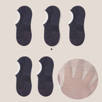Mesh Socks | Moisture-Wicking, Antibacterial & Non-Slip Silicone Cuff | Plus Size