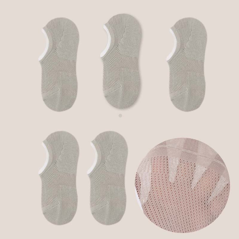 Mesh Socks | Moisture-Wicking, Antibacterial & Non-Slip Silicone Cuff | Plus Size