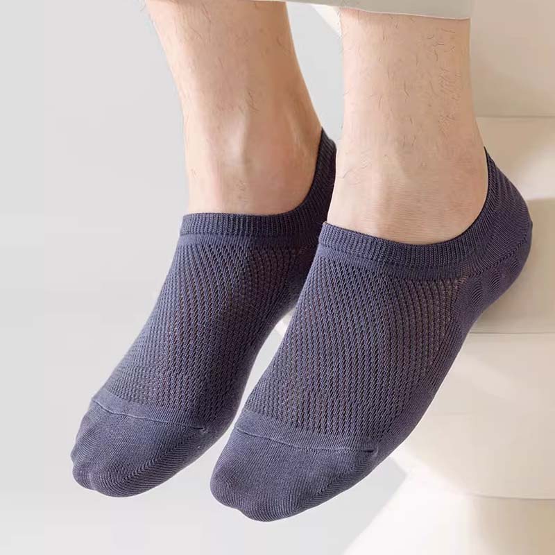 Mesh Socks | Moisture-Wicking, Antibacterial & Non-Slip Silicone Cuff | Plus Size