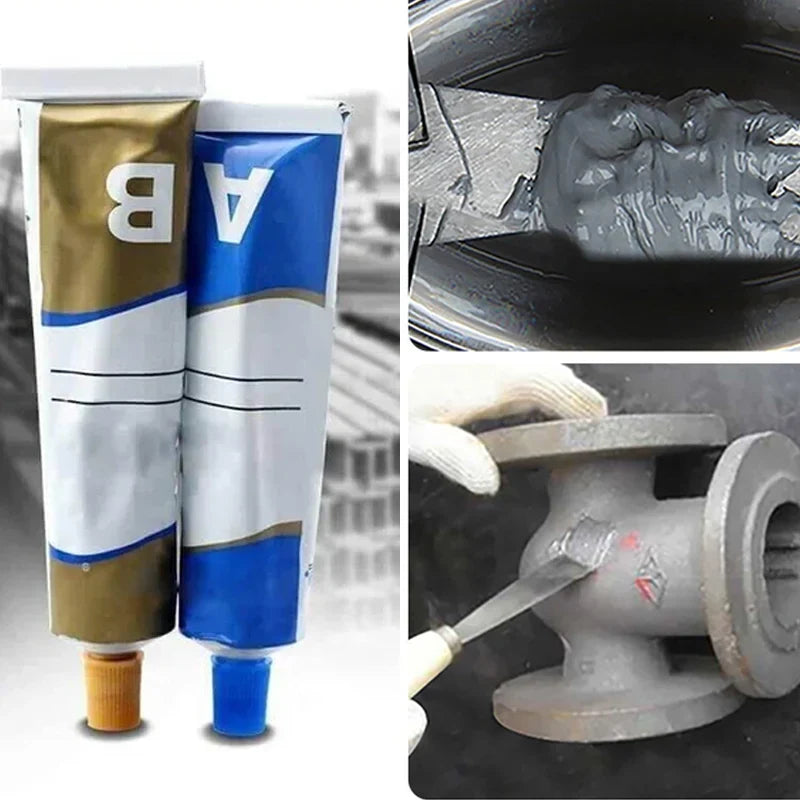 Metal Repair Adhesive | Heat-Resistant & Metal-Hard | Sandable & Drillable After Cure