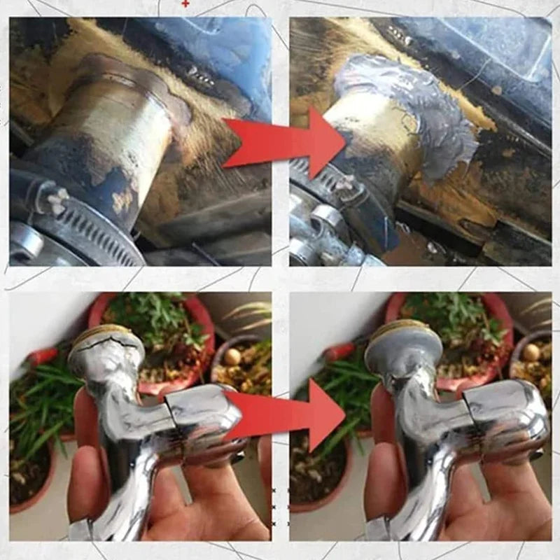 Metal Repair Adhesive | Heat-Resistant & Metal-Hard | Sandable & Drillable After Cure