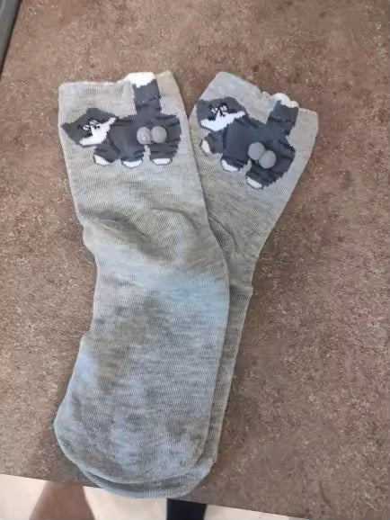 Mid-Calf Socks | Soft & Breathable Playful Cat Design | One Size Fits Most