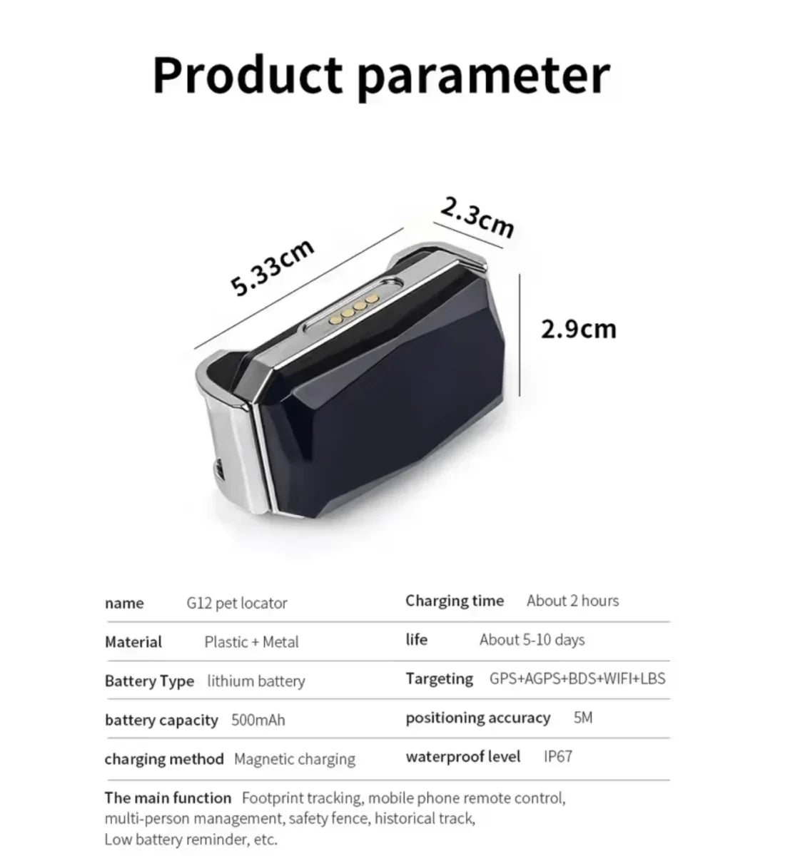 Mini GPS Tracker | Compact Real-Time & Long-Life Battery