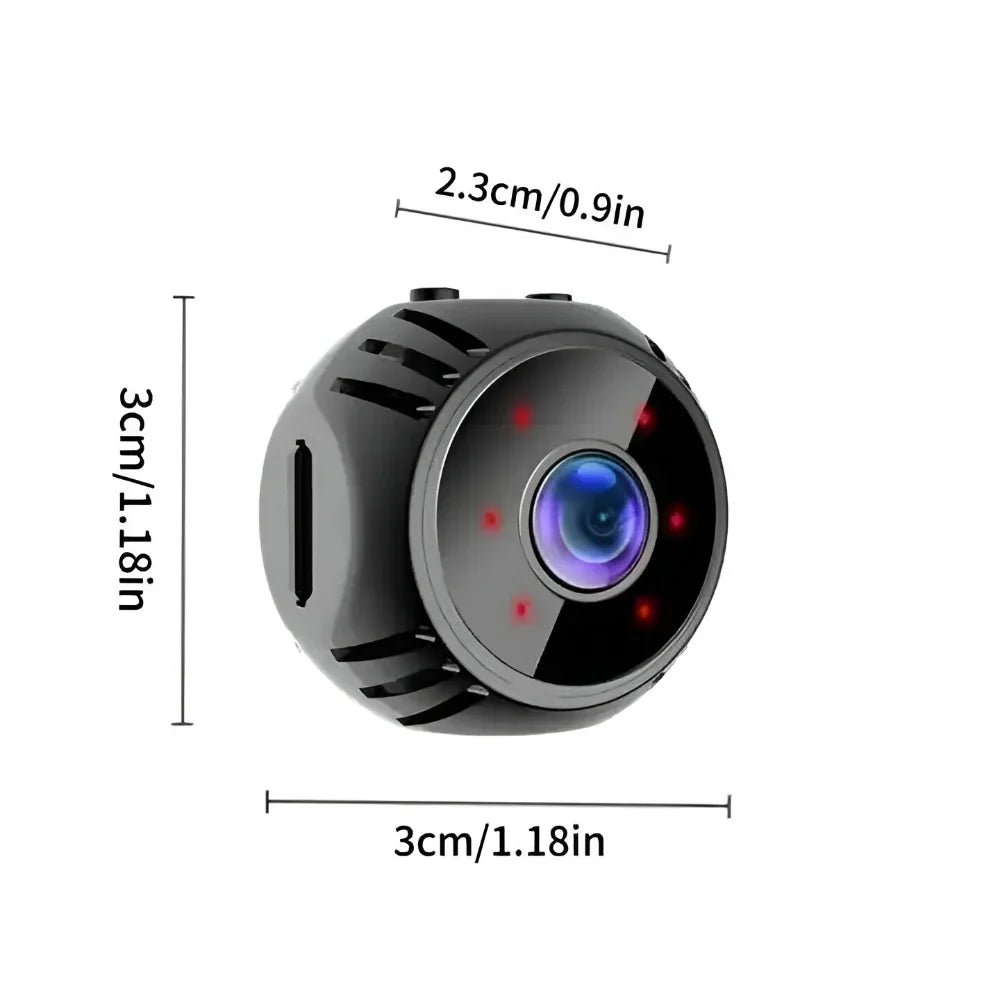 Mini Security Camera | Wi-Fi Night Vision & Motion Detection
