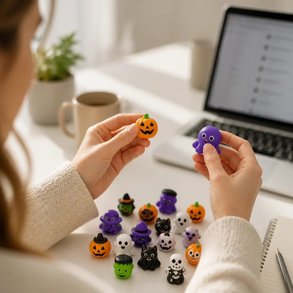 Mochi Squishy Set | Halloween Shapes & Stress-Relief | 10-Piece Set