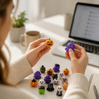 Mochi Squishy Set | Halloween Shapes & Stress-Relief | 10-Piece Set