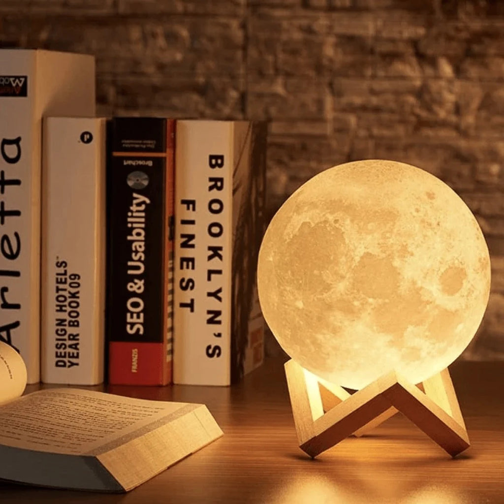 Moon Lamp | 3D-Printed Realistic Surface & Touch Control