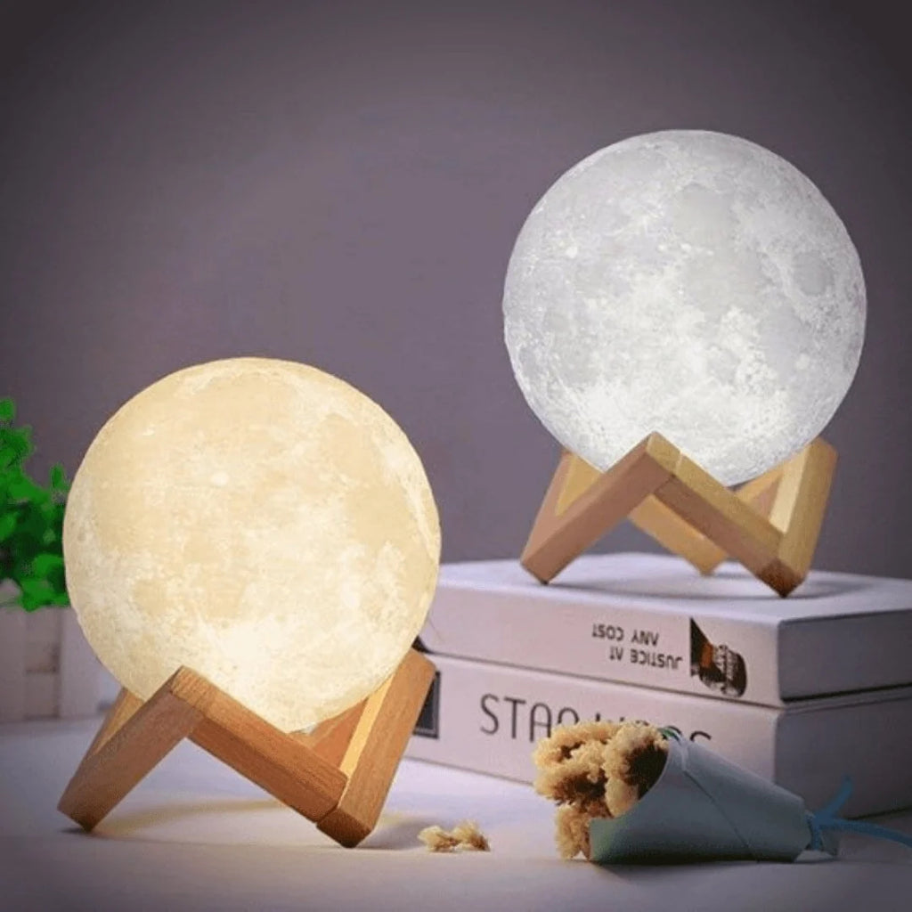Moon Lamp | 3D-Printed Realistic Surface & Touch Control