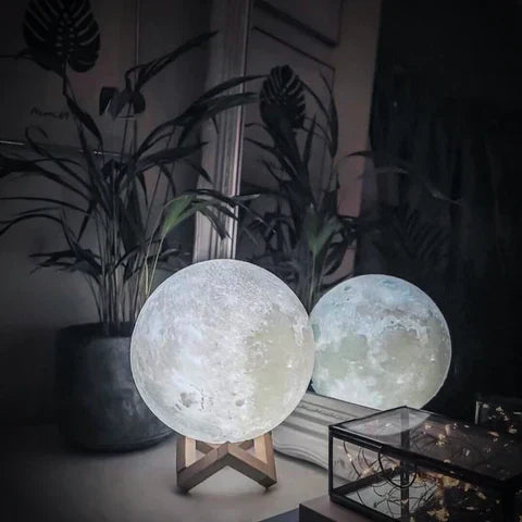 Moon Lamp | 3D-Printed Realistic Surface & Touch Control