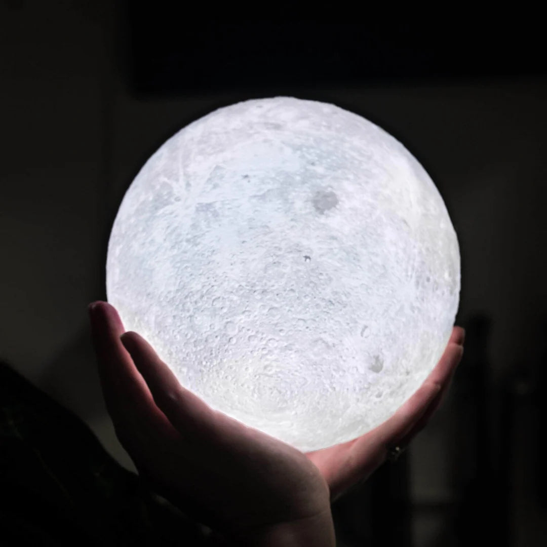 Moon Lamp | 3D-Printed Realistic Surface & Touch Control