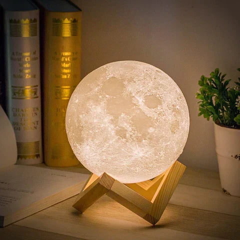 Moon Lamp | 3D-Printed Realistic Surface & Touch Control