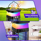Mosquito Trap | UV Zapper & Solar & USB-C Rechargeable | IP65 Weatherproof