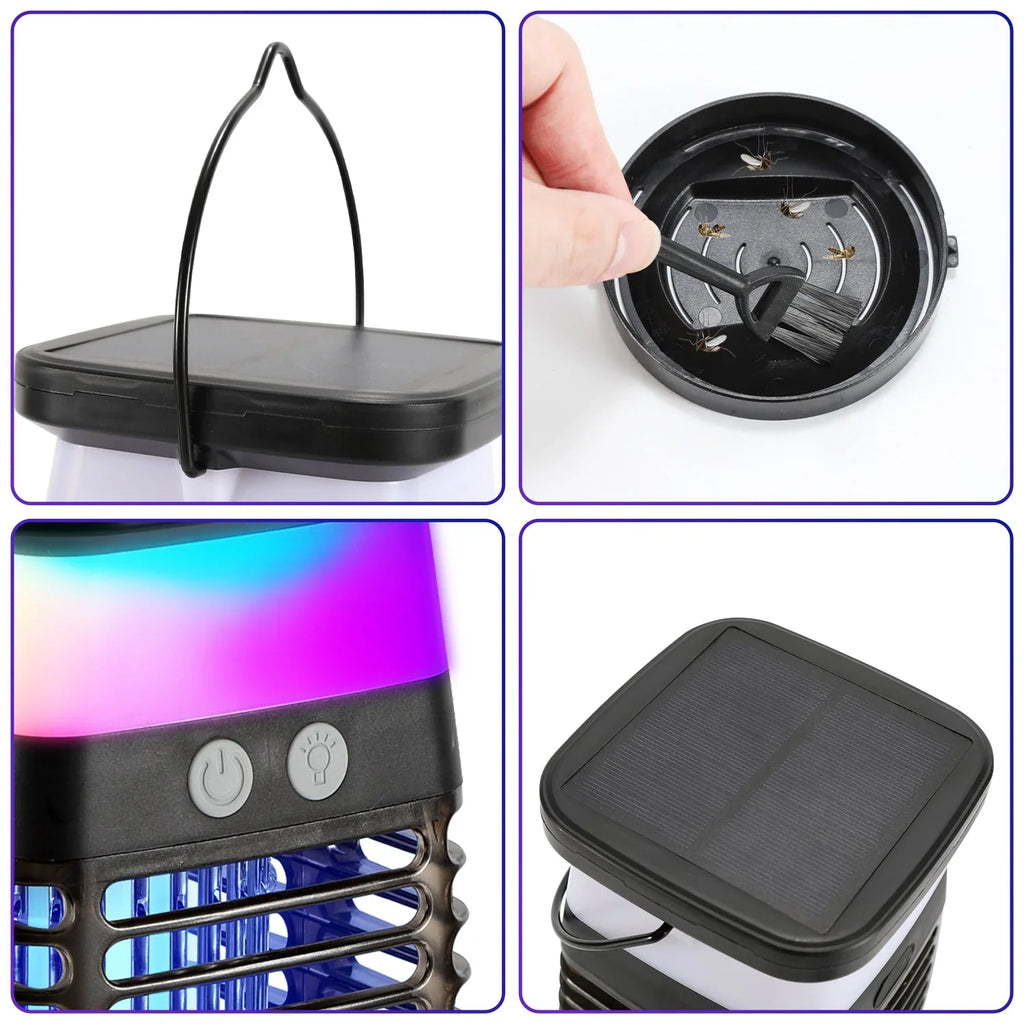 Mosquito Trap | UV Zapper & Solar & USB-C Rechargeable | IP65 Weatherproof