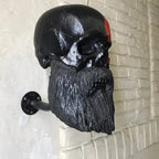 Motorcycle Helmet Holder | Skull Design & Resin | Universal Fit