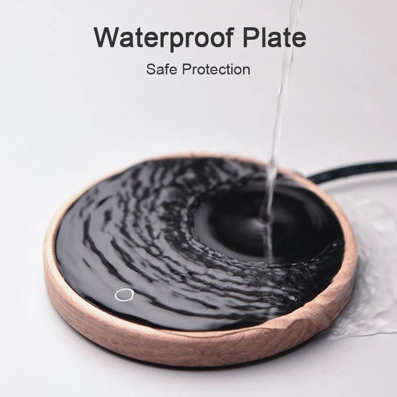 Mug Warmer | Temperature Control & Auto Shut-Off | Tempered Glass