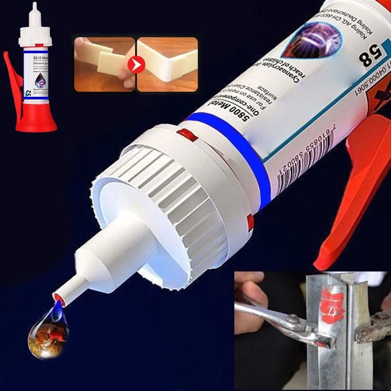 Multi-Surface Adhesive | 8–10s Fast Bonding & Drip-Free Precision Tip