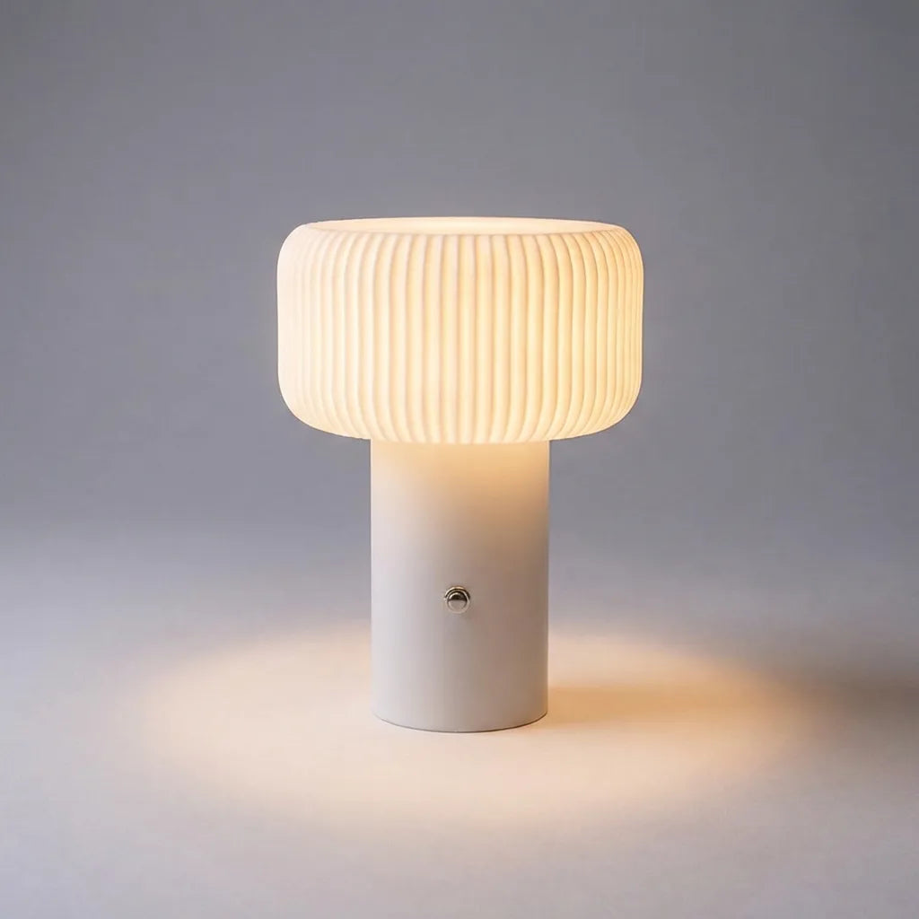 Mushroom Table Lamp | Rechargeable & 3-Level Dimmable