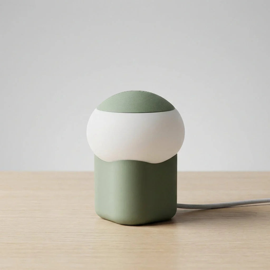 Mushroom Table Lamp | Warm LED & Weighted Non-Slip Base | Compact