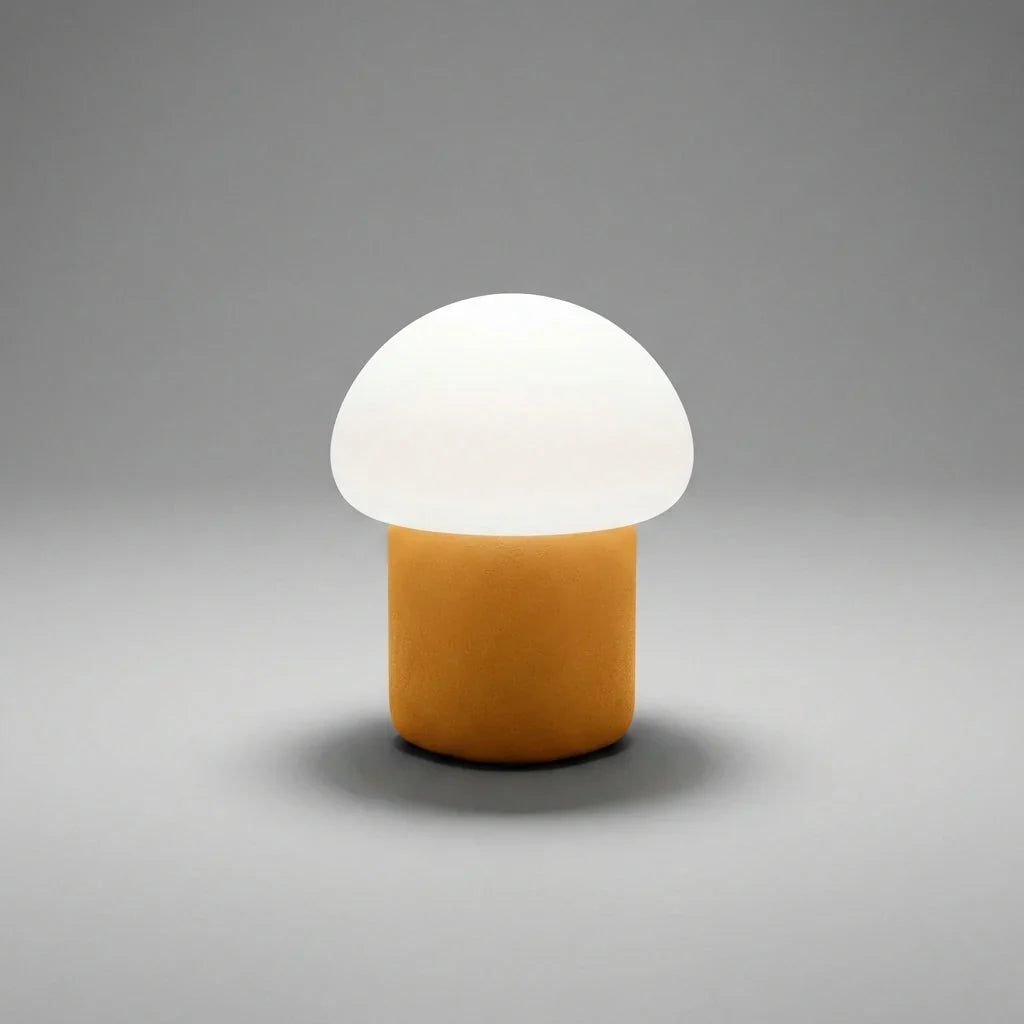 Mushroom Table Lamp | Warm LED & Weighted Non-Slip Base | Compact