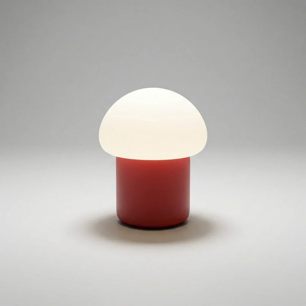 Mushroom Table Lamp | Warm LED & Weighted Non-Slip Base | Compact