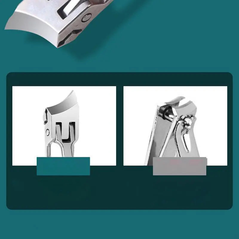 Nail Clipper | Wide Ergonomic Handle & Splash Guard | For Thick Nails