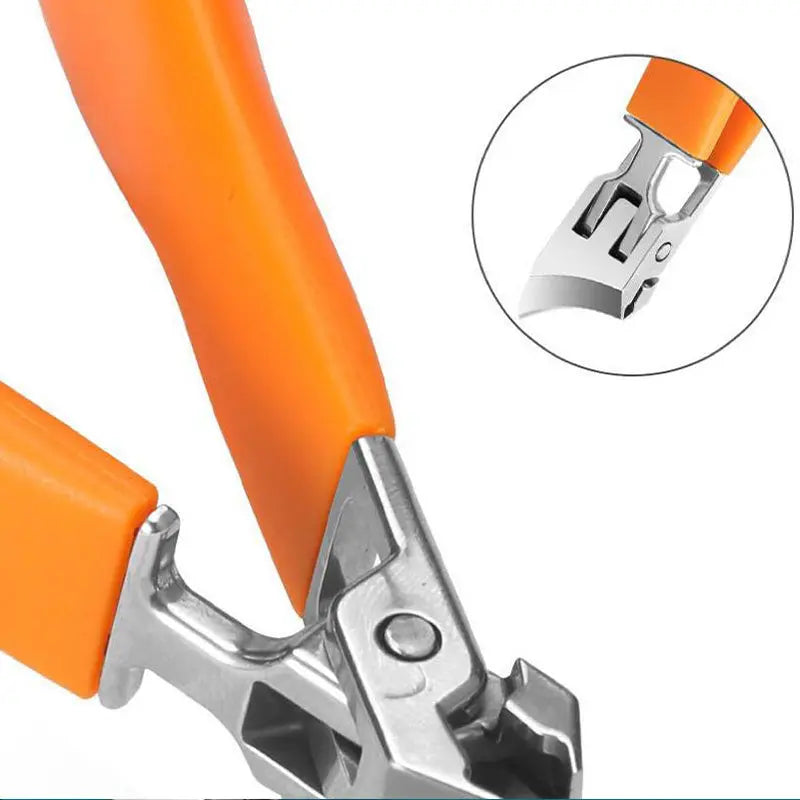 Nail Clipper | Wide Ergonomic Handle & Splash Guard | For Thick Nails