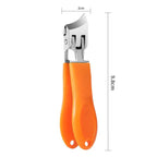 Nail Clipper | Wide Ergonomic Handle & Splash Guard | For Thick Nails