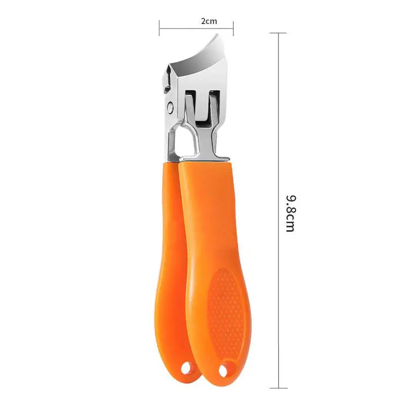 Nail Clipper | Wide Ergonomic Handle & Splash Guard | For Thick Nails