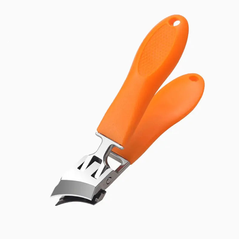 Nail Clipper | Wide Ergonomic Handle & Splash Guard | For Thick Nails