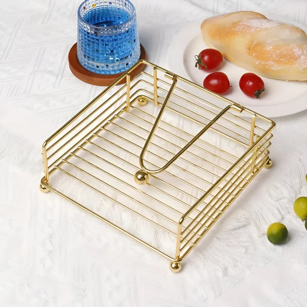Napkin Holder | Durable Iron & Minimalist Design | Fits Standard Napkins