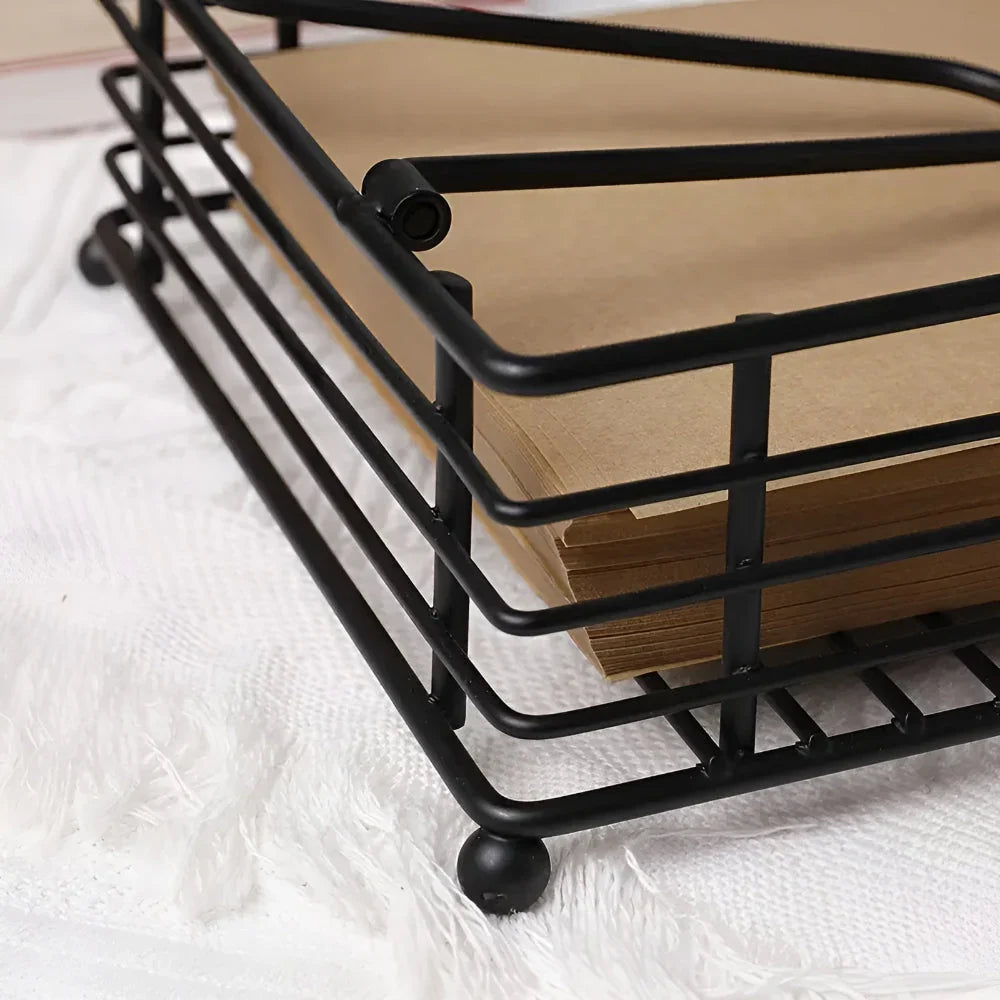 Napkin Holder | Durable Iron & Minimalist Design | Fits Standard Napkins