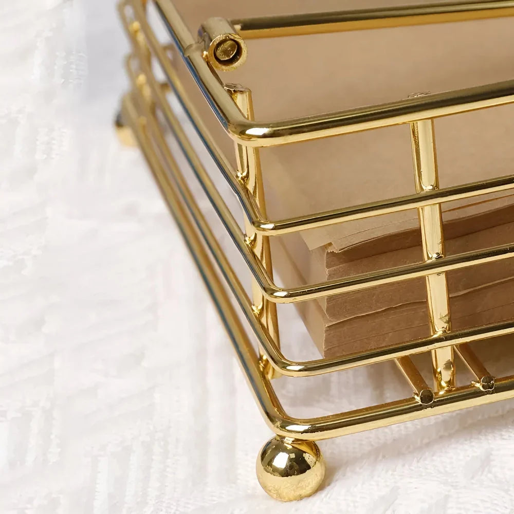 Napkin Holder | Durable Iron & Minimalist Design | Fits Standard Napkins