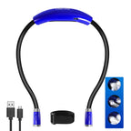 Neck Reading Lamp | Rechargeable LED & Flexible Gooseneck | 3 Brightness Levels