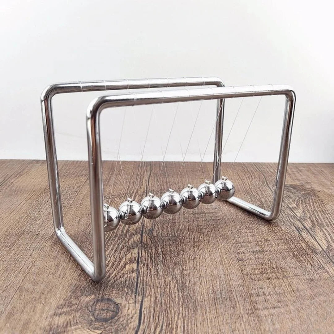 Newton Pendulum | Polished Metal Office Decor
