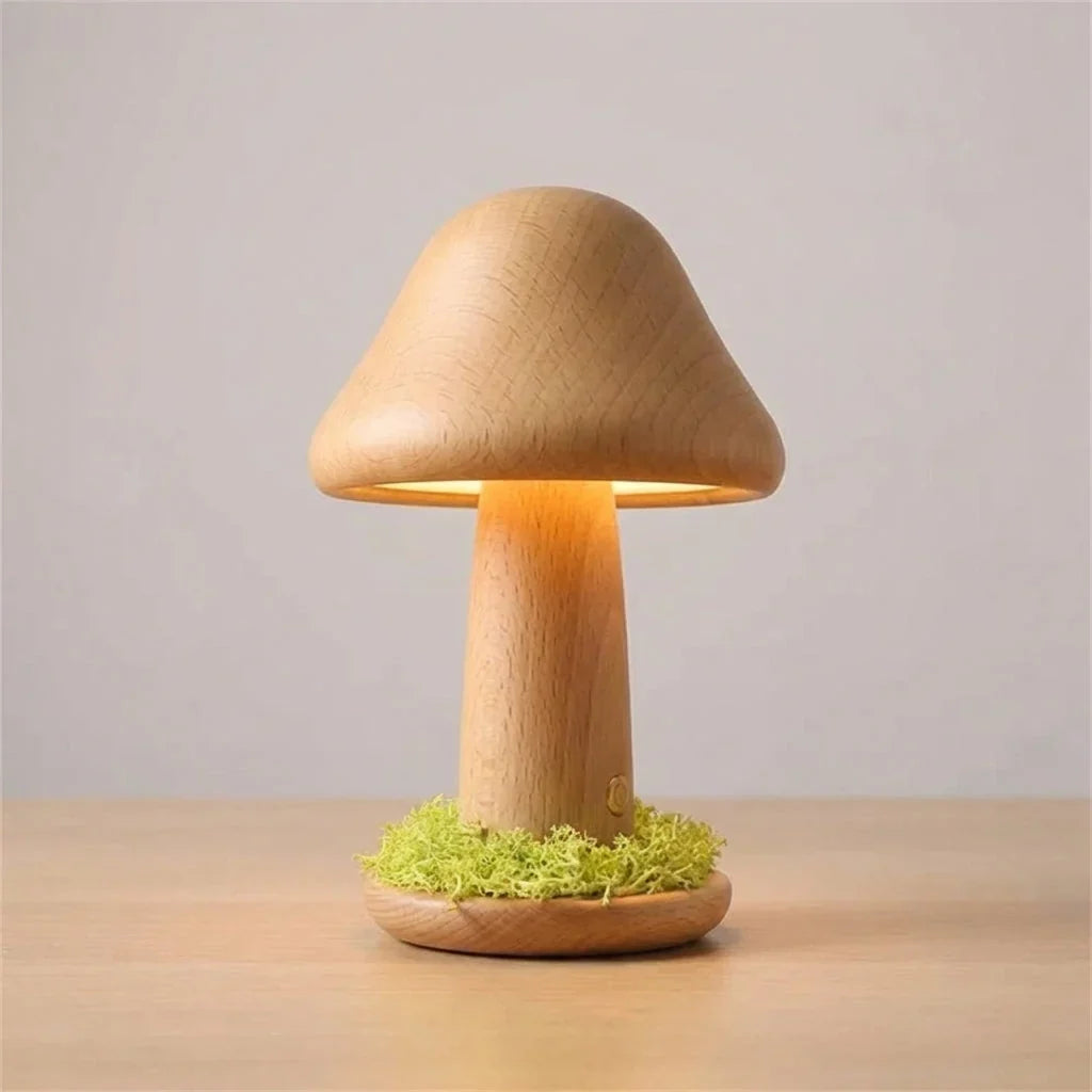 Night Lamp | Beech Wood, Adjustable Color Temperature & USB-Rechargeable