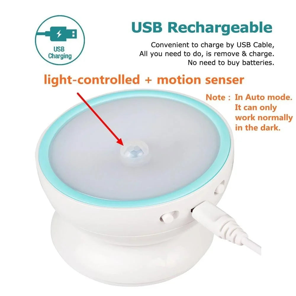 Night Light | Motion Sensor & Magnetic Detachable | USB Rechargeable