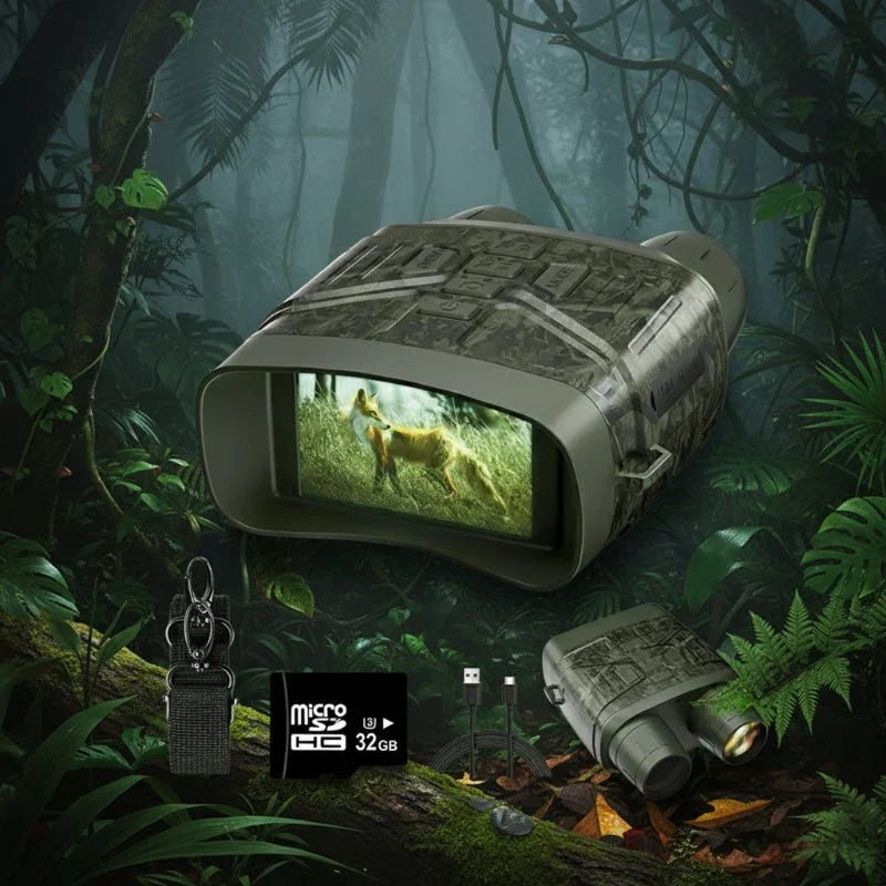 Night Vision Binoculars | 4K/36MP & 5x Zoom | 4000mAh Battery
