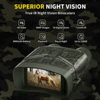 Night Vision Binoculars | 4K/36MP & 5x Zoom | 4000mAh Battery