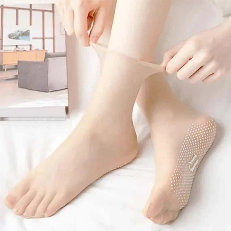 No-Show Socks | Breathable Nylon & Non-Slip Grip | Pack of 5