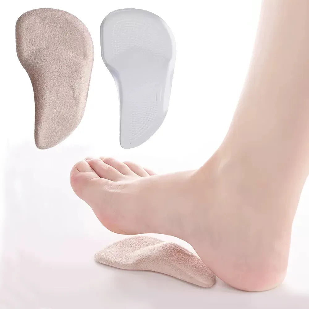 Orthopedic Insoles | Firm Arch Support & Shock-Absorbing Silicone Gel | For Flat Feet & Plantar Fasciitis