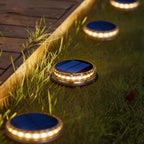 Outdoor Disc Light | Solar-Powered & IP65 Weatherproof | Set of 4